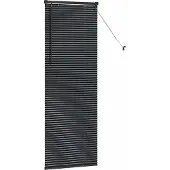 vidaXL Venetiaanse jaloezie Zwart 175 x 55 cm 25 mm Aluminium
