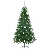 vidaXL Kerstboom met 150 LED met standaard Groen 150 cm PE
