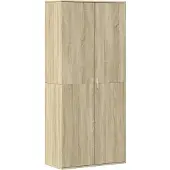vidaXL Schoenenkast 80x39x178 cm spaanplaat sonoma eikenkleurig