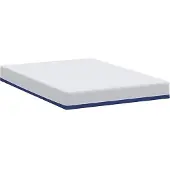 vidaXL Matras Wit en Blauw 140 x 190 cm Jacquard stof