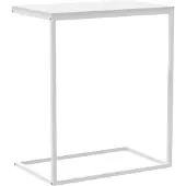 vidaXL Bijzettafel 55x35x66 cm bewerkt hout wit