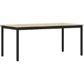 vidaXL Eettafels 180 x 90 x 75 cm Bewerkt hout Rechthoekig