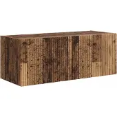 vidaXL Tv-meubelset Wandgemonteerd 3 pcs Oudhout Bewerkt hout
