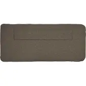 vidaXL Gestoffeerd hoofdbord Bruin en Taupe 160 cm Massief grenenhout