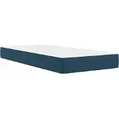 vidaXL Bedframe met matras met hoofdeinde Blauw 90 x 190 cm Fluweel