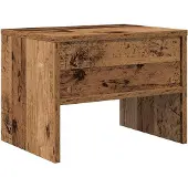 vidaXL Nachtkastje Oud hout 40 x 40 x 30 cm Bewerkt hout