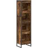 vidaXL Boekenkast 40 x 30 x 155 cm Bewerkt hout Rook Eik