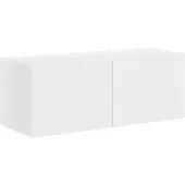 vidaXL TV-kastset, wandmontage, 6 stuks, wit, houtvezel