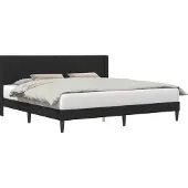 vidaXL Bedframe met hoofdeinde Zwart 180 x 200 cm Fluweel