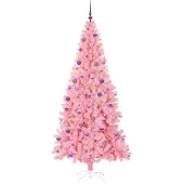 vidaXL Kerstboom Roze 210 cm PVC
