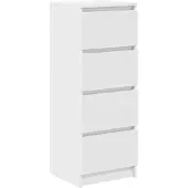 vidaXL Dressoir 37,5x35x99 cm spaanplaat wit