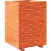 vidaXL Plantenbak 50x50x72,5 cm massief grenenhout wasbruin