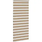 vidaXL Zebra Blind 100x200 cm stofbreedte 95,9 cm polyester zandbruin