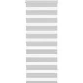 vidaXL Dubbele rolgordijn, lichtgrijs, 65x100 cm, stofbreedte 60,9 cm, polyester