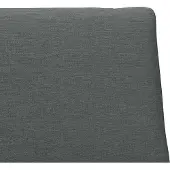 vidaXL Gestoffeerd hoofdbord Donkergrijs 100 cm Massief grenenhout