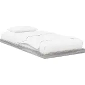 vidaXL Bedframe Grijs Sonoma 80 x 200 cm Bewerkt hout