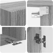 vidaXL Tv-meubelset 6 st Grijs Sonoma Bewerkt hout
