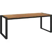vidaXL Tuintafel met U-vormige poten 200x90x75 cm massief acaciahout