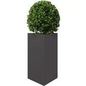 vidaXL Plantenbak driehoek 50x43x75 cm staal zwart