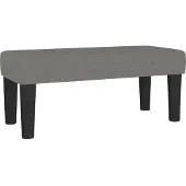 vidaXL Bankje 70x30x30 cm stof donkergrijs