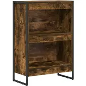 vidaXL Boekenkast 60 x 30 x 86,5 cm Bewerkt hout Rook Eik