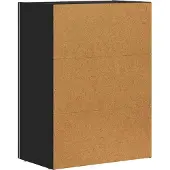 vidaXL Dressoir ELST, zwart, 59 x 35 x 80,5 cm, houtvezel