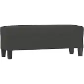 vidaXL Bankje 100x35x41 cm microvezelstof donkergrijs