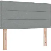 vidaXL Ottoman bed met matras Lichtgrijs 100 x 200 cm Stof