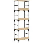 vidaXL Boekenrek 50x33x153 cm bewerkt hout sonoma eikenkleurig