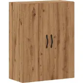 vidaXL Wandkast 69,5x34x90 cm bewerkt hout artisanaal eikenkleurig
