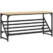 vidaXL Schoenenrek 90x30x45 cm bewerkt hout sonoma eikenkleurig
