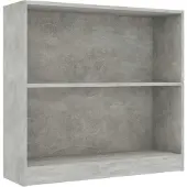 vidaXL Boekenkast 80x24x75 cm bewerkt hout betongrijs