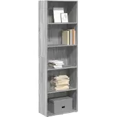 vidaXL Boekenkast 60x30x189 cm bewerkt hout grijs sonoma eikenkleurig