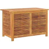 vidaXL Tuinbox met jaloezieën 90x50x56 cm massief acaciahout