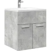 vidaXL Wastafelkast 41x38,5x46 cm bewerkt hout betongrijs