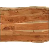 vidaXL Tafelblad rechthoekig natuurlijke rand 90x60x2,5 cm acaciahout