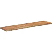 vidaXL Tafelblad rechthoekig natuurlijke rand 160x40x2,5 cm acaciahout