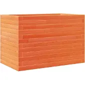 vidaXL Plantenbak 70x40x46 cm massief grenenhout wasbruin