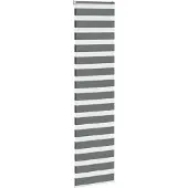 vidaXL Zebra rolgordijn 60x200 cm stofbreedte donkergrijs 55,9 cm