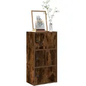 vidaXL Boekenkast 40x24x77 cm bewerkt hout gerookt eikenkleurig
