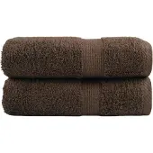 vidaXL Gastendoekjes SOLUND 2 st 600 g/m² 30x50 cm bruin