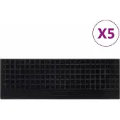 vidaXL Trapmatten 5 st 25x75 cm rubber
