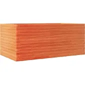 vidaXL Plantenbak 110x60x46 cm massief grenenhout wasbruin