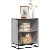 vidaXL Boekenkast 60x35x76 cm bewerkt hout grijs sonoma eikenkleurig
