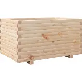 vidaXL Plantenbak 90x60x49,5 cm massief grenenhout