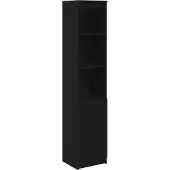 vidaXL Highboard 37,5x35x180 cm spaanplaat zwart eikenkleurig