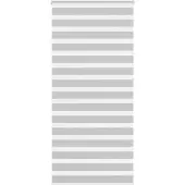 vidaXL Zebra rolgordijn 100x230 cm stofbreedte 95,9 cm lichtgrijs
