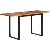 vidaXL Eettafel 140x70x75 cm massief acaciahout