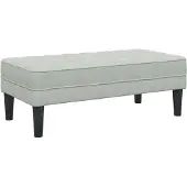 vidaXL Bank met kussen Lichtgrijs 113 x 57 x 39 cm Fluweel