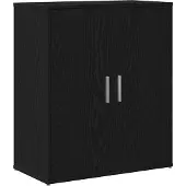 vidaXL Dressoir Zwart Eiken 60x31x70 cm Engineered Wood